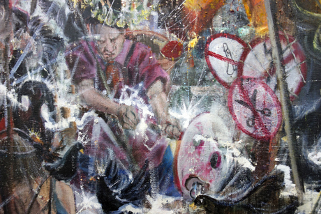 Nachmittag · 600 × 330 cm - Painting by Michael Kunze