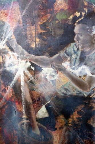 Nachmittag · 600 × 330 cm - Painting by Michael Kunze