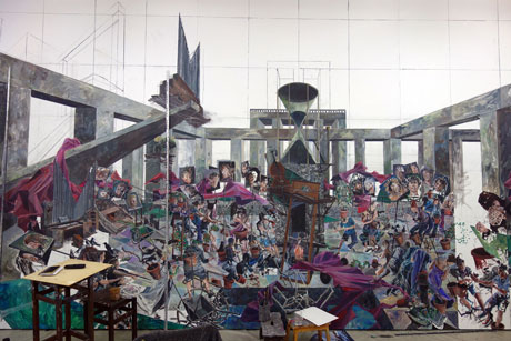 Nachmittag · 600 × 330 cm - Painting by Michael Kunze