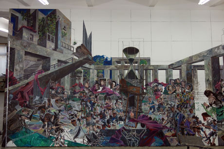 Nachmittag · 600 × 330 cm - Painting by Michael Kunze