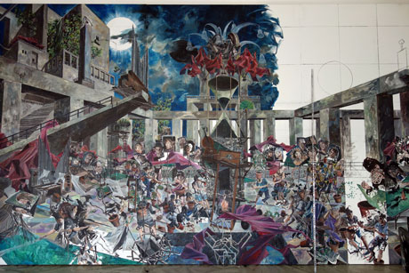 Nachmittag · 600 × 330 cm - Painting by Michael Kunze