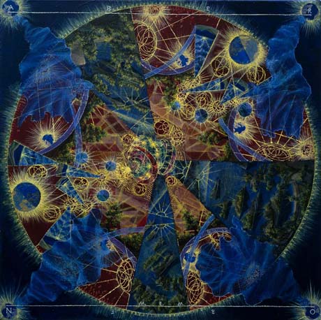 Eine Welt - Painting by Michael Kunze