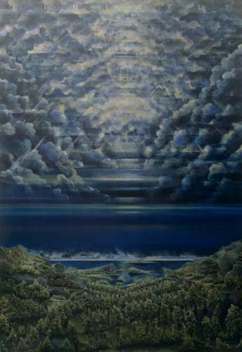 Eine Welt - Painting by Michael Kunze
