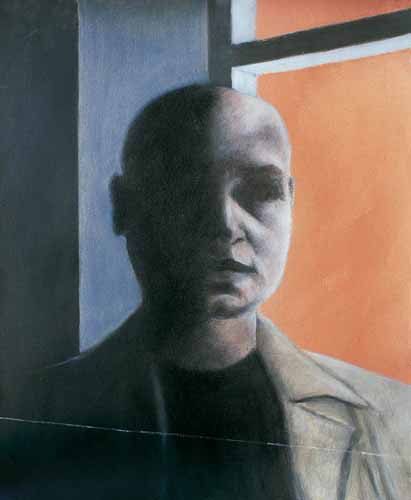 Rückansicht obern · Reverse View Above - Painting by Michael Kunze