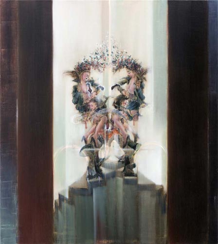 Komma vor UND, Roberte II · Comma before AND, Roberte II - Painting by Michael Kunze