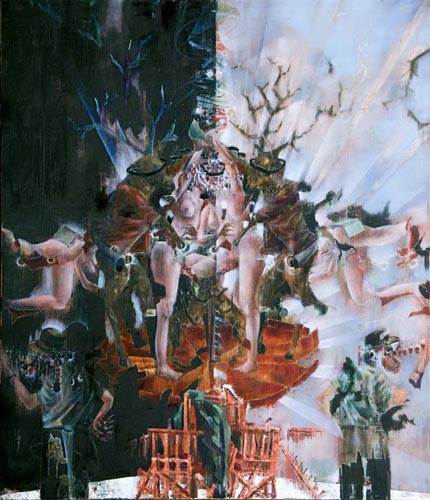 Zirkumflex I · Circumflex I - Painting by Michael Kunze