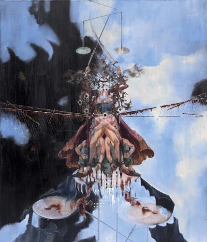 Zirkumflex II · Circumflex II - Painting by Michael Kunze
