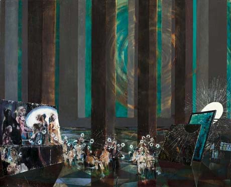 IRAS/Abglanz III · IRAS/Reflection III - Painting by Michael Kunze