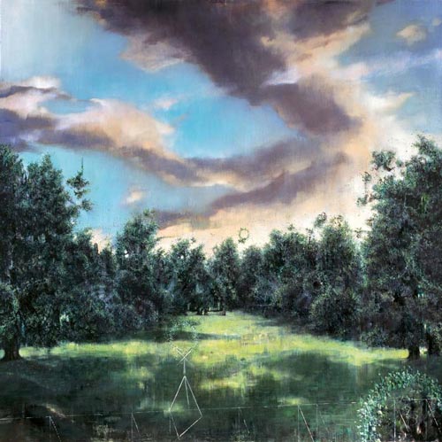 Halkyonische Tage II · Halcyon Days II - Painting by Michael Kunze