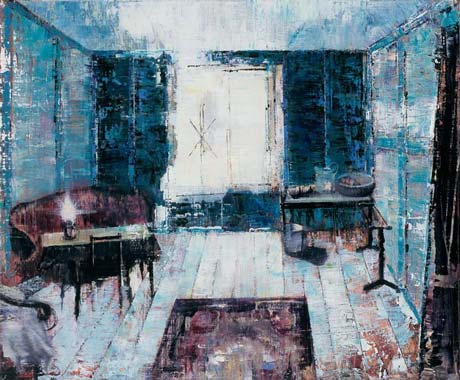 Eisnacht · Ice Night - Painting by Michael Kunze