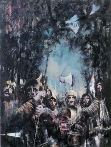 Aus dem Wald · Out of the Forest - Painting by Michael Kunze