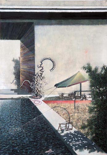 Kein Wort bis Zeitlupe zurück · No Word till Slow Motion Return - Painting by Michael Kunze