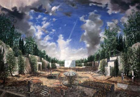 Schlafentzug Jagdverbot · Sleep Deprivation Hunting Ban - Painting by Michael Kunze
