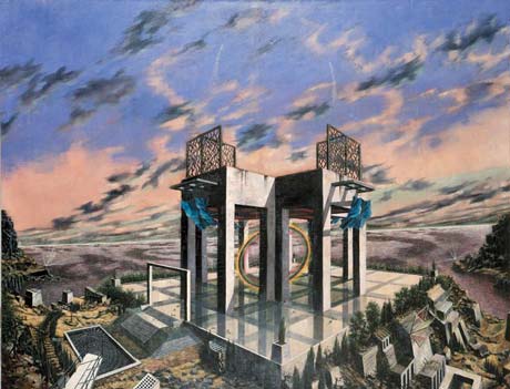 Tinnitus II · Tinnitus II - Painting by Michael Kunze
