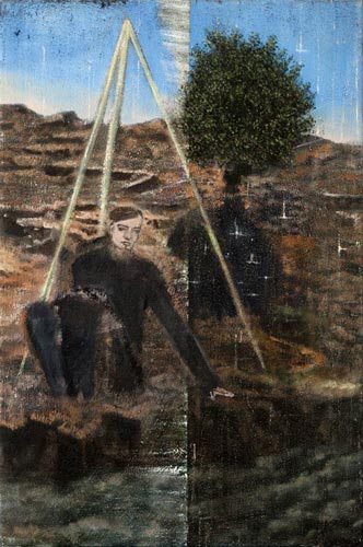 Adresse löschen I · Delete Address I - Painting by Michael Kunze