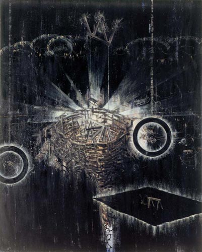 Ins Schwarze zurück ·    Back to Black - Painting by Michael Kunze