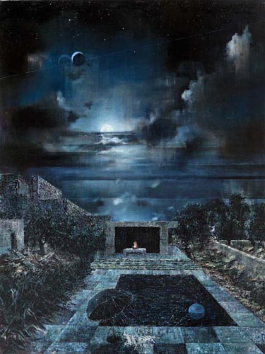 Atelier/Echo Pool · Studio/Echo Pool - Painting by Michael Kunze
