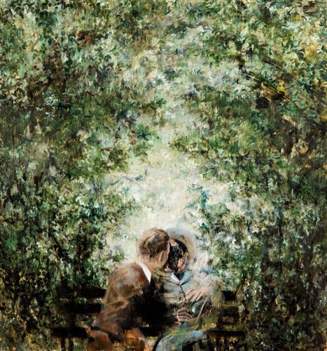 Ruperts Worte, Trailer · Rupert's Words, Trailer - Painting by Michael Kunze