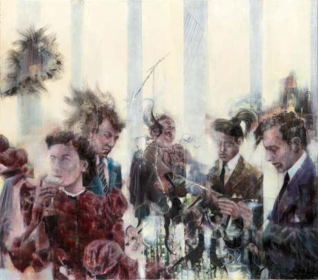 Ruperts Worte, DinnerI · Rupert's Words, DinnerI - Painting by Michael Kunze
