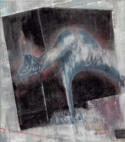Paolos Theorie X · Paolo's Theory X - Painting by Michael Kunze