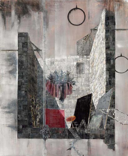 Atelier/Kraftverlies · Studio/Power Dungeon - Painting by Michael Kunze