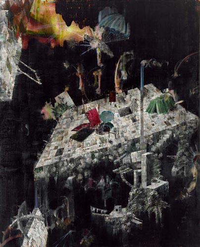 Atelier/Loge · Studio/Lodge - Painting by Michael Kunze