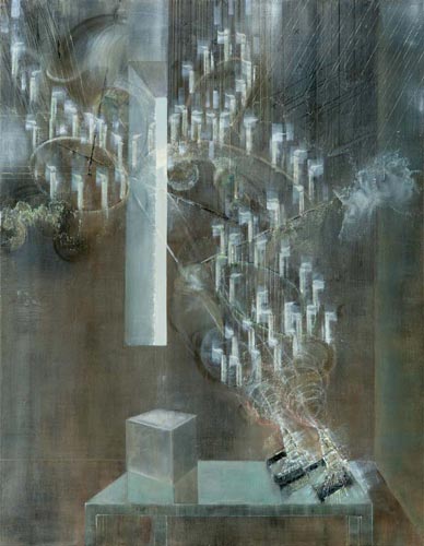 Lichteinfall, Stopp, Zweiter Versuch · Incidental Light, Stop, Second Try - Painting by Michael Kunze