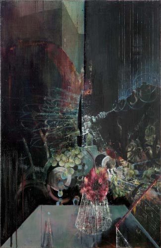 Pleroma/Klinge I · Pleroma/Blade I - Painting by Michael Kunze