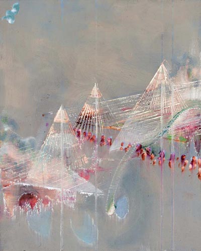 Blitz/Grab III · Lightning/Grave III - Painting by Michael Kunze