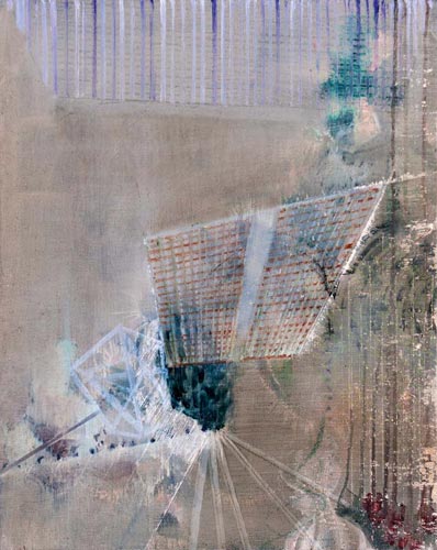 Blitz/Grab VI · Lightning/Grave VI - Painting by Michael Kunze