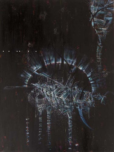 Perlmutt I · Mother of Pearl I - Painting by Michael Kunze