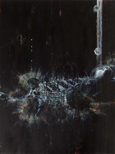 Perlmutt I · Mother of Pearl II - Painting by Michael Kunze