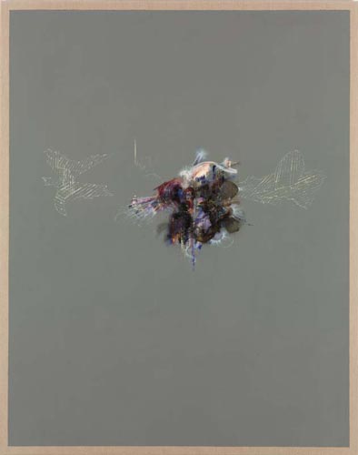 Was ist Metaphysik?/Augenlid · What is Metaphysics?/Eyelid - Painting by Michael Kunze