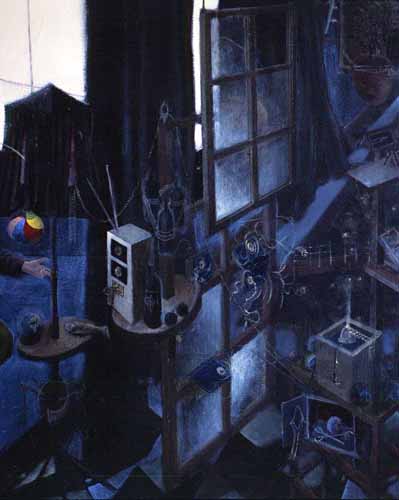 Erster Mittag/Detail (Hochzeitsnacht) · First Noon/Detail (Wedding Night) - Painting by Michael Kunze