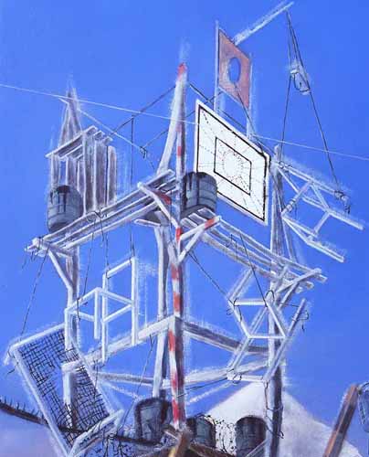 Zweiter Mittag/Detail (Salz) · Second Noon/Detail (Salt) - Painting by Michael Kunze