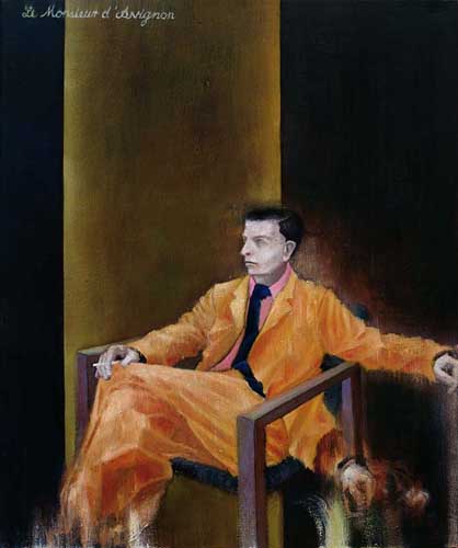 Balthus / Man Ray - Painting by Michael Kunze