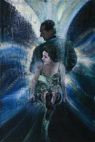 Michelangelo Antonioni (4) - Painting by Michael Kunze