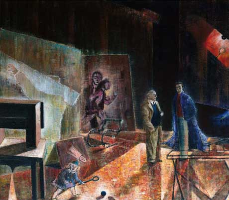 Balthus / Picasso - Painting by Michael Kunze
