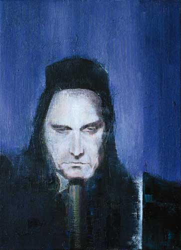 Ingmar Bergman (1) - Painting by Michael Kunze