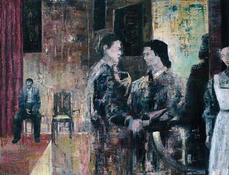 Ingmar Bergman (2) - Painting by Michael Kunze