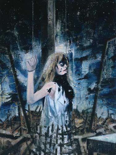 Luis Buñuel (Catherine Deneuve) (2) - Painting by Michael Kunze