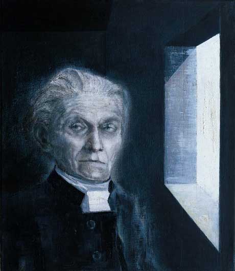 Stefan George (1) - Painting by Michael Kunze