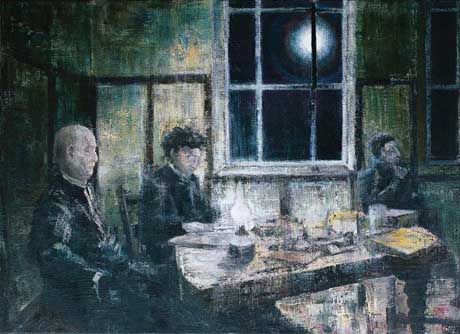 Knut Hamsun (1) - Painting by Michael Kunze