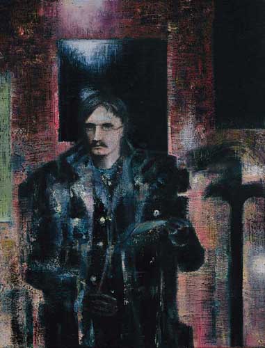 Knut Hamsun (2) - Painting by Michael Kunze