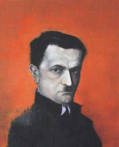 Martin Heidegger - Painting by Michael Kunze