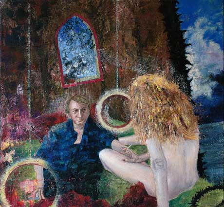 Michel Houellebecq (1) - Painting by Michael Kunze