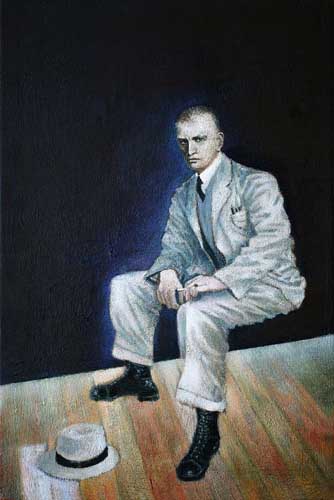 Wladimir Majakowski - Painting by Michael Kunze