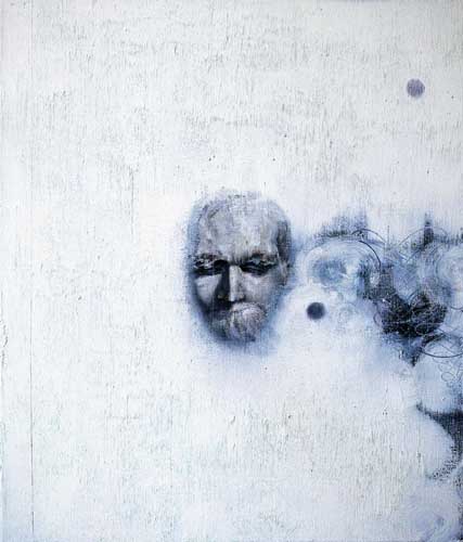 Friedrich Nietzsche (1) - Painting by Michael Kunze