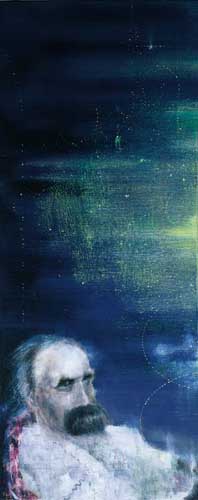 Friedrich Nietzsche (3) - Painting by Michael Kunze