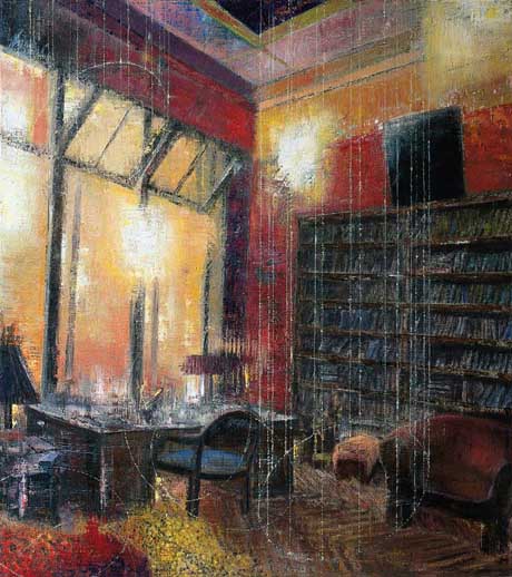 Oswald Spengler (1) - Painting by Michael Kunze